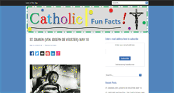 Desktop Screenshot of catholicfunfacts.com