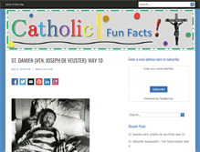 Tablet Screenshot of catholicfunfacts.com